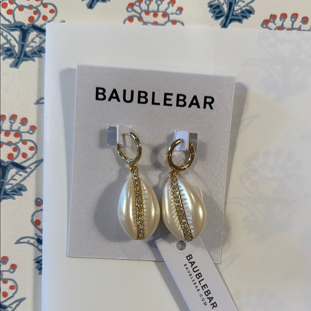 Bauble Bar shell earrings